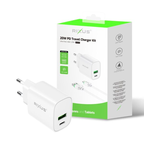 Rixus RX90A Snellader Compleet 18W/20W Lightning for iPhone - Afbeelding 2