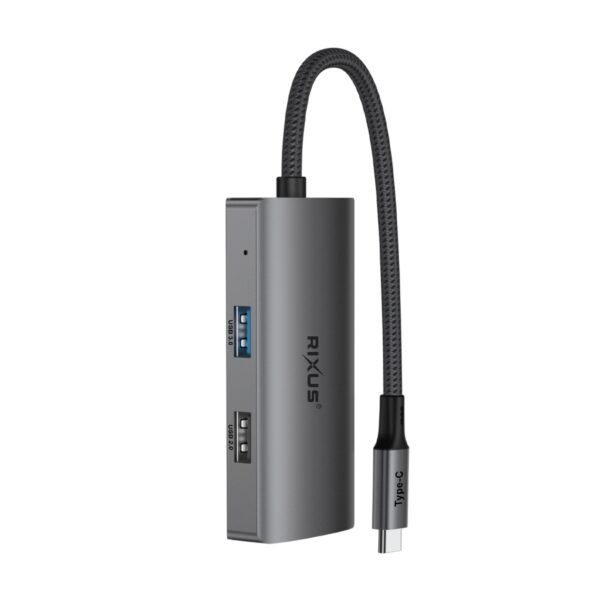 Rixus RXHU07 USB-C to Ethernet & HDMI Adapter - Afbeelding 2