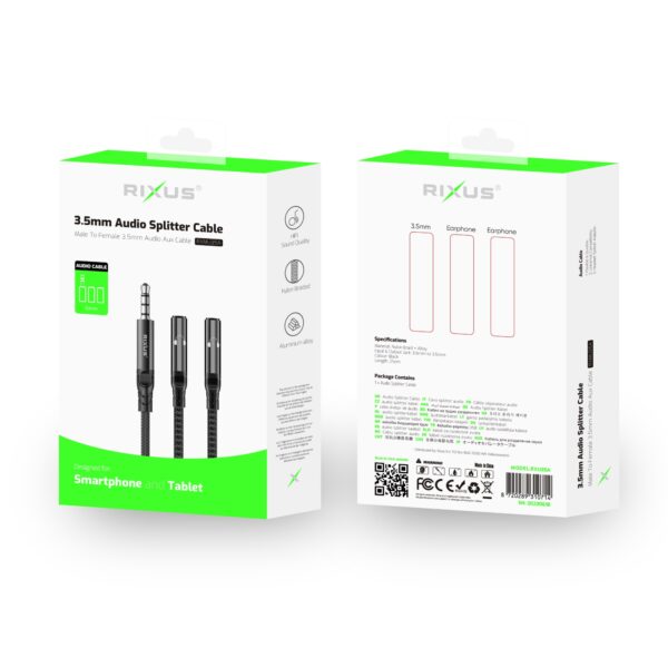 Rixus RXMU35A 3.5mm Jack Splitter