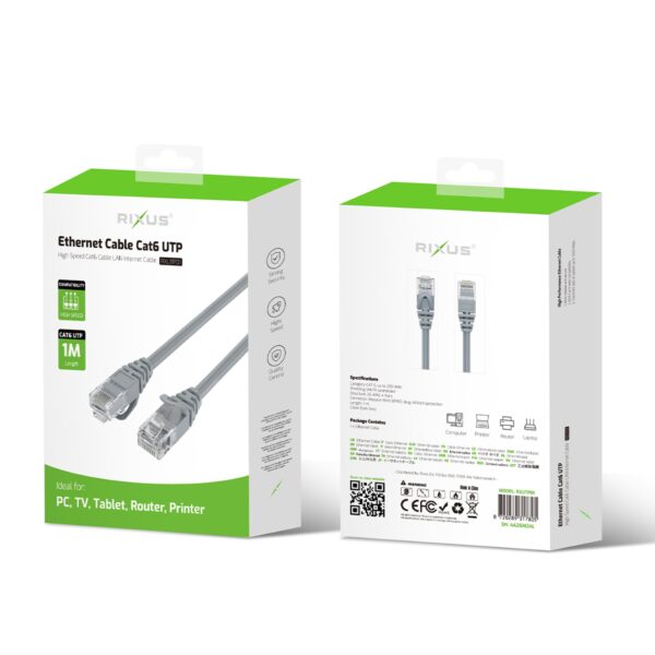 Rixus RXUTP01 Ethernet kabel Cat 6 UTP 1 Meter - Afbeelding 5