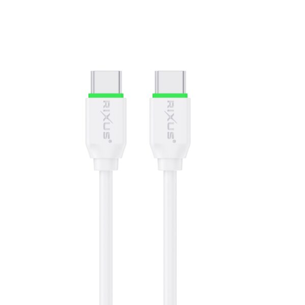 Rixus RX2017 Datakabel USB-C to USB-C 3 meter wit