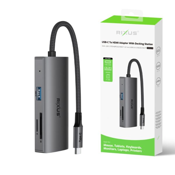 Rixus RXHU08 USB-C to Ethernet Adapter - Afbeelding 5