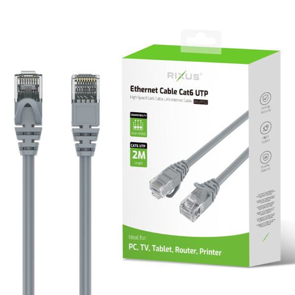 Rixus RXUTP02 Ethernet Kabel Cat 6 UTP 2 Meter - Afbeelding 5